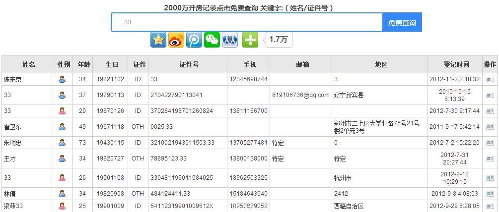 手机号实名信息查询到底能查出什么东西来