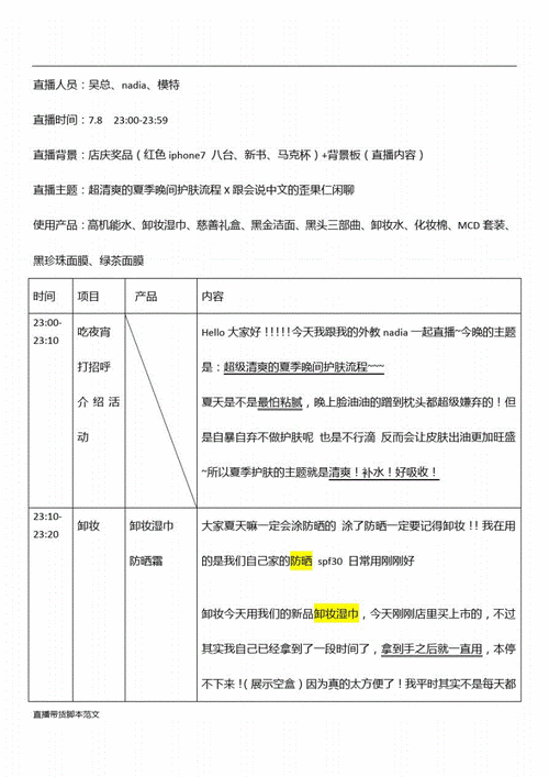 超实用带货千万的直播脚本该怎么写（附模板）