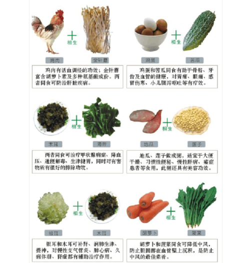 食物相宜相克_食物相宜相克图