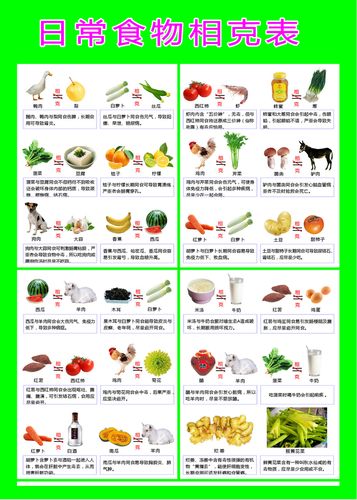 食物相宜相克_食物相宜相克图