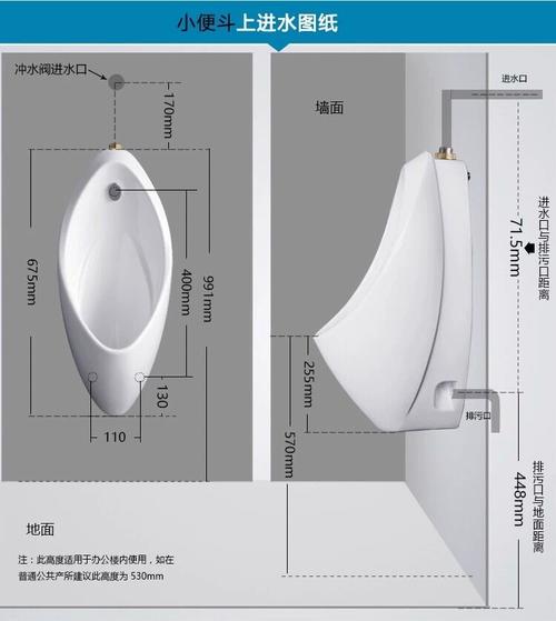 小便斗_小便斗安装高度图尺寸