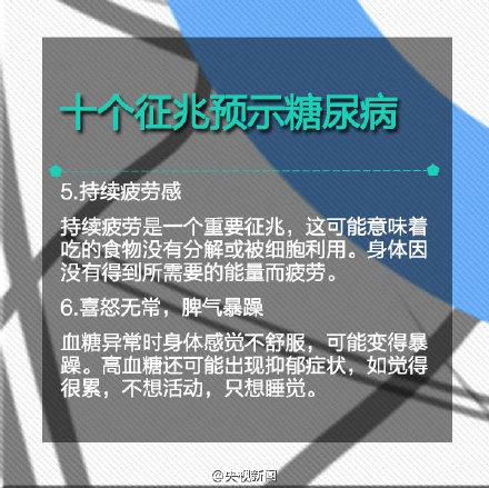 糖尿病早期10个征兆_糖尿病早期10个征兆女