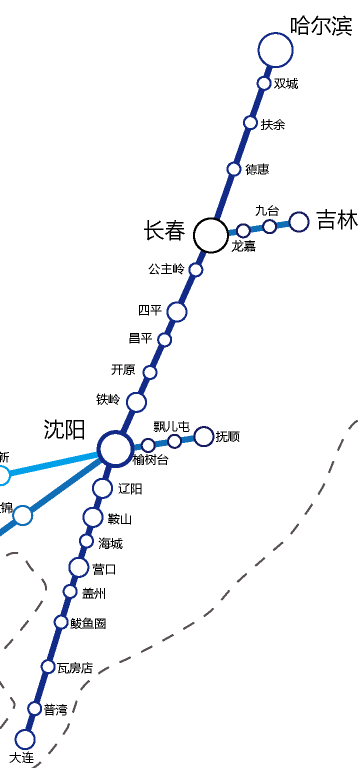 哈大高铁站点_哈大高铁站点图