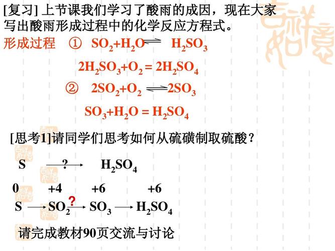 酸雨的形成_酸雨的形成原因化学方程式