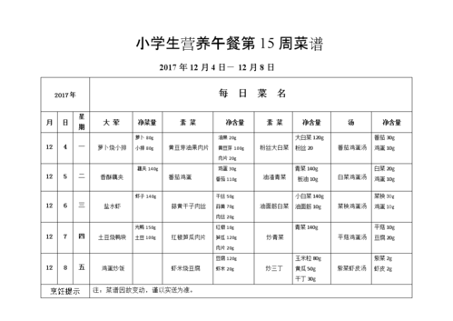 小学生营养餐_小学生营养餐食谱