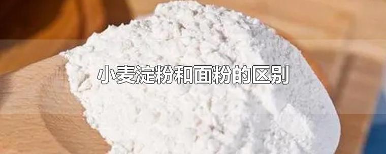 淀粉和面粉_淀粉和面粉区别大吗