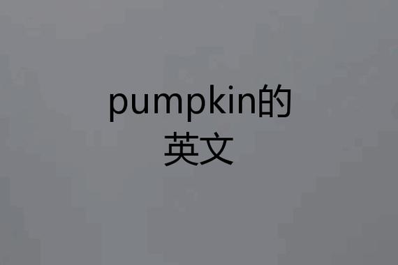 pumpkin_pumpkin怎么读