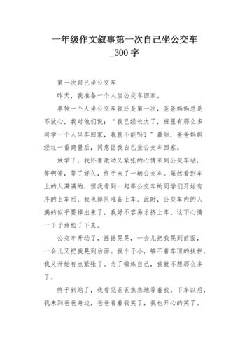 坐公共汽车发生的事情_坐公交车发生过什么有意思的事情寒假作业一年级