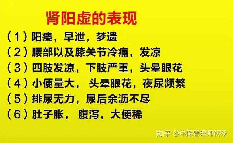 肾阳虚的症状有哪些_肾阳虚的症状有哪些表现男性